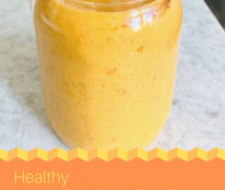 Healthy Green Pumpkin Spice Smoothie Recipe - Thrifty Brittany
